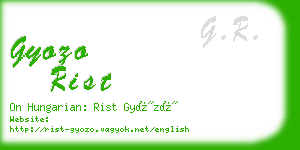 gyozo rist business card